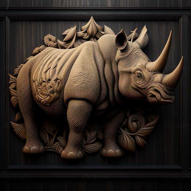 3D model Nola rhinoceros famous animal (STL)